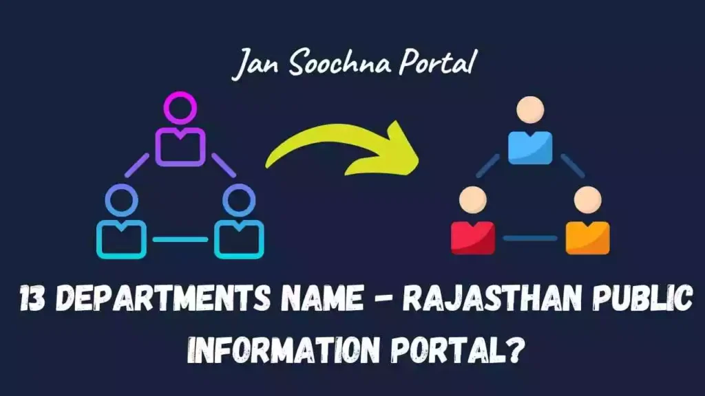 13 departments of - jan soochna portal