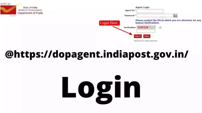 DOP India Post Agent Login